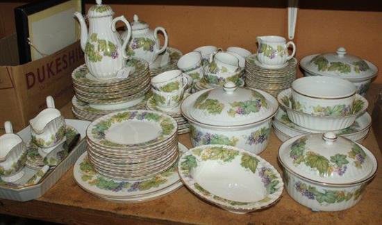 Royal Worcester Vine Harvest part dinner service